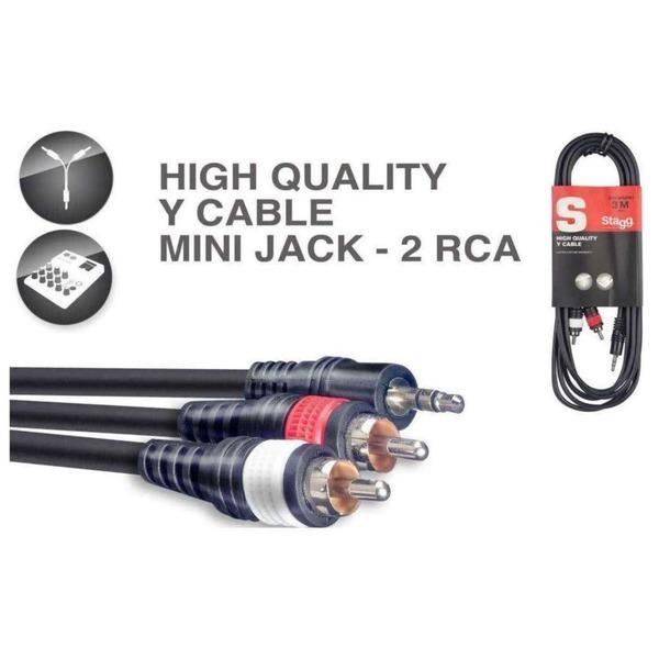 Cablu Stagg Jack Mic-Rca Stereo